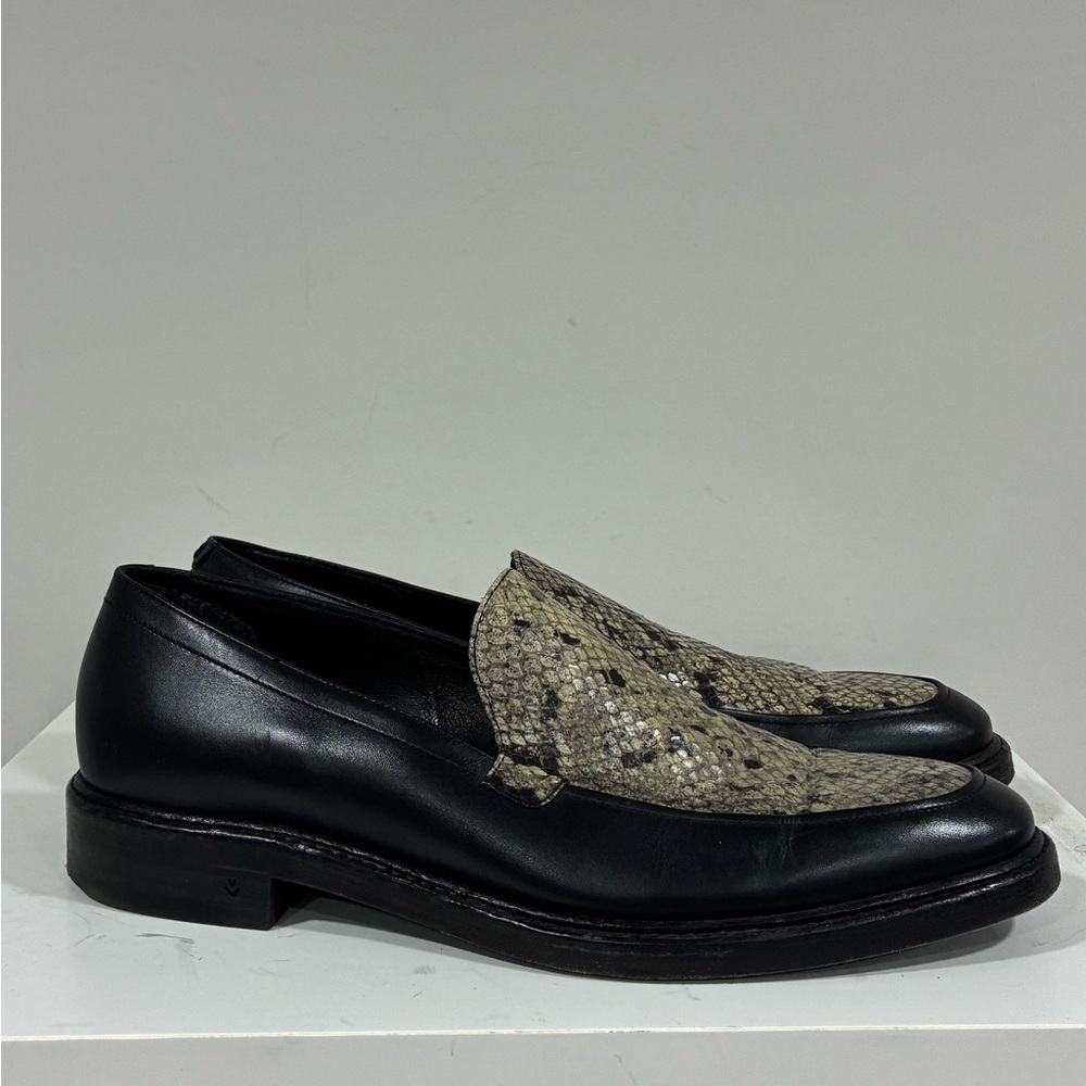 John Varvatos Leather Loafer With Python Eu 43.5 … - image 3